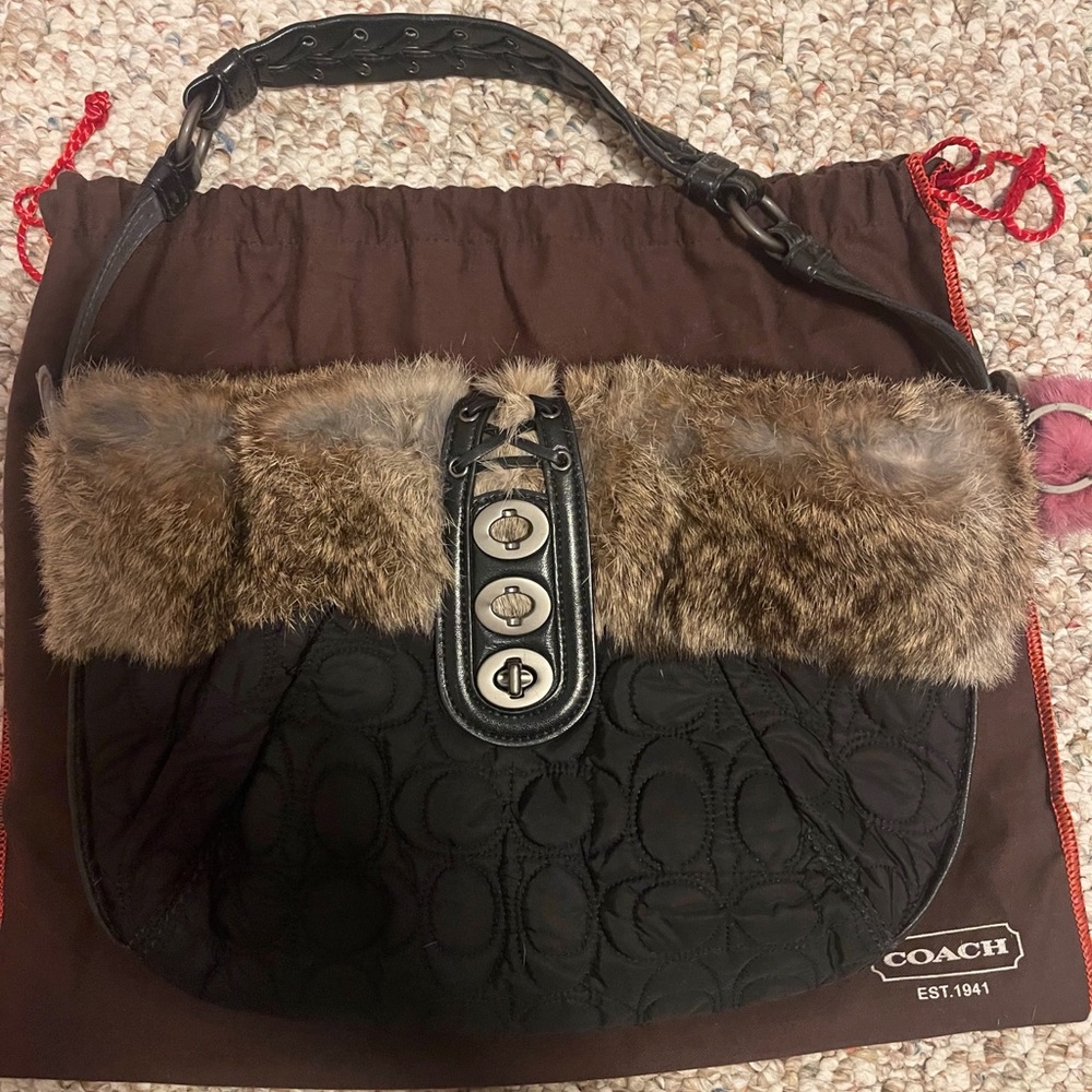 Coach Fur Purse